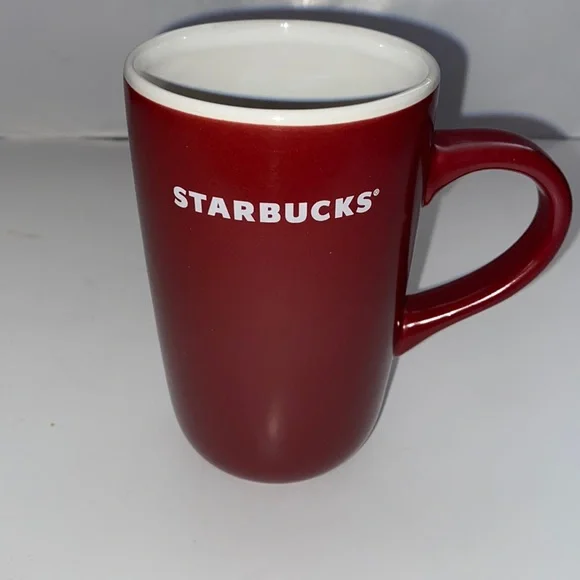 Starbucks | Dining | Starbucks Maroon Burgundy Tall Mug | Poshmark